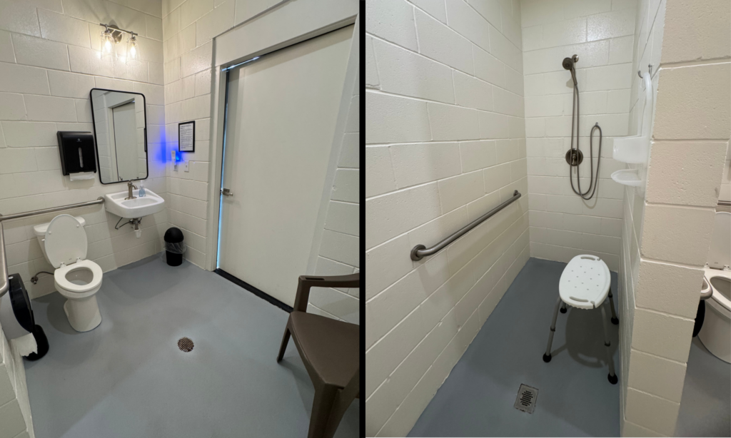 Clean RV Resort Bathroom at Legacy RV Resort