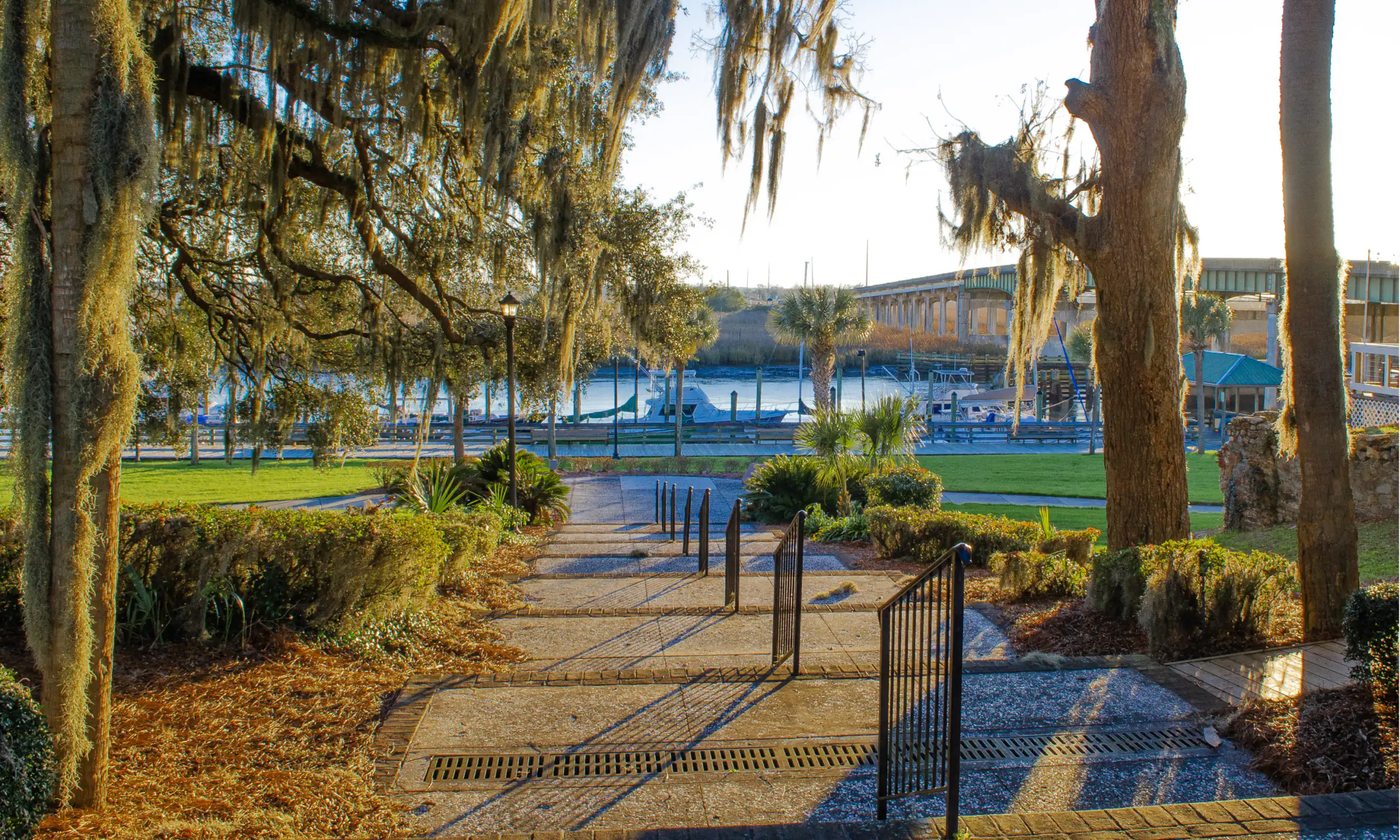 Summer waterfront views in Darien GA
